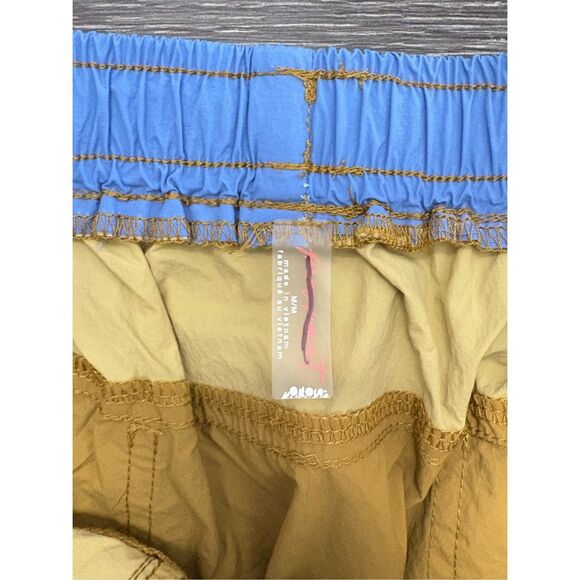 NWOT Free People Movement Spring Forward Mustard Yellow & Blue Pants Size Medium - Picture 5 of 6